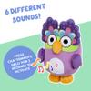 Bluey Chattermax Sound Effects Talking Plush, 10 Soft Toddler Toys, Interactive Singing Stuffed Animal with 6 Phrases, Baby Plush Toys for Kids view 3