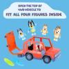 Bluey Heeler 4WD Family Toddler Toy Car with 4 Figures, Surfboards and Sticker Sheet, Pretend Play, Bluey Toys for Kids Ages 3+, Amazon Exclusive view 4