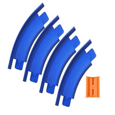 45 Degree Curved Tracks Compatible with Hotwheels Tracks - Set of 4