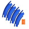 45 Degree Curved Tracks Compatible with Hotwheels Tracks - Set of 4 view 1