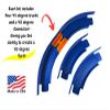 45 Degree Curved Tracks Compatible with Hotwheels Tracks - Set of 4 view 2