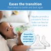Dr. Brown's Anti-Colic Options + Wide-Neck Baby Bottle Designer Edition Dino Decos, 9oz/270mL, Level 1 Slow Flow Nipple, BPA-Free, 0m+, 2-Pack view 4