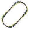 blinkee Non Light Up Fleur de Lis Beaded Necklace for Mardi Gras and Bourbon Street Parties Pack of 12 view 3