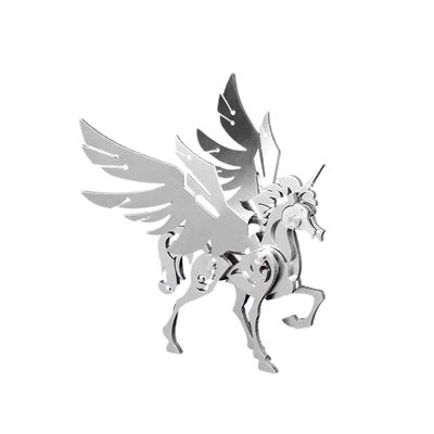 3D Metal Model Kits, Mechanical Small Unicorn 3D Metal Puzzle,Steel Divine Beast Series DIY Animal Brain Teasers Simple 3D Puzzles Home Decor Art Craft Gifts Toys for Adult