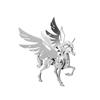3D Metal Model Kits, Mechanical Small Unicorn 3D Metal Puzzle,Steel Divine Beast Series DIY Animal Brain Teasers Simple 3D Puzzles Home Decor Art Craft Gifts Toys for Adult view 1