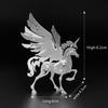3D Metal Model Kits, Mechanical Small Unicorn 3D Metal Puzzle,Steel Divine Beast Series DIY Animal Brain Teasers Simple 3D Puzzles Home Decor Art Craft Gifts Toys for Adult view 3