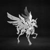 3D Metal Model Kits, Mechanical Small Unicorn 3D Metal Puzzle,Steel Divine Beast Series DIY Animal Brain Teasers Simple 3D Puzzles Home Decor Art Craft Gifts Toys for Adult view 4
