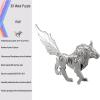 3D Metal Model Kits, Mechanical Wolf 3D Metal Puzzle,Steel Animal Series DIY Brain Teasers Simple 3D Puzzles Home Decor Art Craft Gifts Toys for Adult view 2