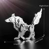 3D Metal Model Kits, Mechanical Wolf 3D Metal Puzzle,Steel Animal Series DIY Brain Teasers Simple 3D Puzzles Home Decor Art Craft Gifts Toys for Adult view 3