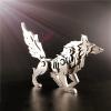 3D Metal Model Kits, Mechanical Wolf 3D Metal Puzzle,Steel Animal Series DIY Brain Teasers Simple 3D Puzzles Home Decor Art Craft Gifts Toys for Adult view 4