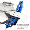 Rcarmumb Alloy Front Rear Suspension Arm & Steering Blocks Caster Blocks C-Hubs Stub Axle Carriers Upgrades Part for 1/10 Slash 4x4 VXL,Stampede 4X4 VXL,Rustler 4X4 VXL,Hoss 4X4 VXL,Navy Blue view 3