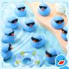 Sosation 48 Pack Mini Rubber Ducks with Sunglasses Sets Squeaky Bath Toys Float Bathtub Duckies for Little One Birthday Party Favors Class Carnival Prizes Car Decor(Blue) view 3