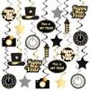 KatchOn, XtraLarge Happy New Year Banner - Pack of 30 | Happy New Year Hanging Swirls, Happy New Year 2024 | 2024 New Years Eve Party Supplies | New Years Hanging Decor for New Years Eve Decor 2024 view 3