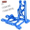 hopsupRC Suspension A-Arms Upgrades Part for 1/10 Slash 2WD VXL,4PCS Alloy Aluminum Front Rear Suspension A Arms and Tie Bar Hops Up,Replacement of 2555 3631 2532,Navy Blue view 2