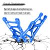 hopsupRC Suspension A-Arms Upgrades Part for 1/10 Slash 2WD VXL,4PCS Alloy Aluminum Front Rear Suspension A Arms and Tie Bar Hops Up,Replacement of 2555 3631 2532,Navy Blue view 3