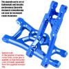 hopsupRC Suspension A-Arms Upgrades Part for 1/10 Slash 2WD VXL,4PCS Alloy Aluminum Front Rear Suspension A Arms and Tie Bar Hops Up,Replacement of 2555 3631 2532,Navy Blue view 4