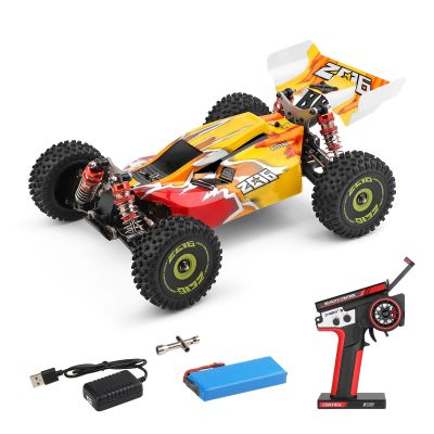 GoolRC WLtoys 144010 V2 RC Car, 1:14 Scale 2.4GHz Remote Control Car, 4WD High Speed Racing RC Buggy with Brushless Motor, Metal Chassis for Adults