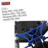 hopsupRC RC Front Rear Shock Tower Upgrade Parts for 1/10 Slash VXL 2WD,Rustler VXL 2WD,Bandit VXL 2WD,Alloy Aluminum Front Rear Shock Tower Set Hops Up,Replace 3638 3639,2PCS,Navy Blue view 2