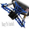 hopsupRC RC Front Rear Shock Tower Upgrade Parts for 1/10 Slash VXL 2WD,Rustler VXL 2WD,Bandit VXL 2WD,Alloy Aluminum Front Rear Shock Tower Set Hops Up,Replace 3638 3639,2PCS,Navy Blue view 3
