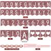 Meanplan 124 Pcs DIY Letter Banner Glitter Customizable Banner Reusable Happy Birthday Party Banner Decor Including 110 Letters and Numbers 5 Rope for Men Women Bunting Baby Shower Birthday Party view 2