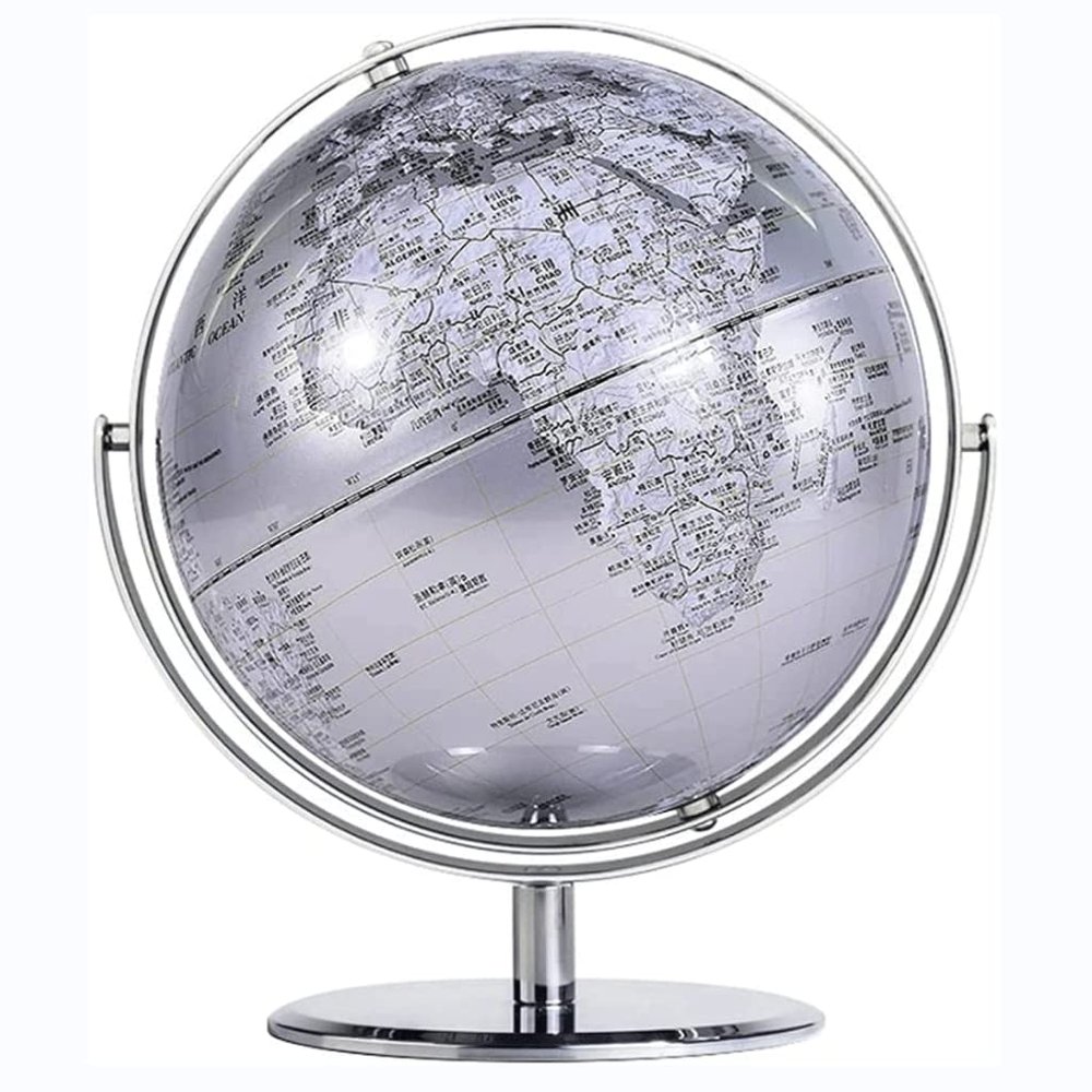 Globe World Globe Antique Desktop Geo Globe 720 Rotating Globe Educational Map Adult Kids School, Home Office 10 Inch Diameter Globe for Decor