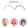 FOMIYES 2pcs Happy Year Headbands for Women Sparkly Year Hair Accessories Festive Party Headdress for Celebrations Festivals Includes Designs view 3