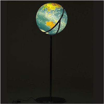 OLOTU Globe Premium Classic Floor Standing World Globe 3D Embossed Large Illuminated World Globe Educational Map Globe 720 Globe 51.1 Inch Globe for Decor