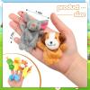 60 Pcs Finger Puppets Set - 19 Different Stuffed Animal Finger Puppets Bulk Easter Egg Hunt Filler for Storytelling, Role Playing, Teaching, and Easter Gifts view 2