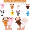 60 Pcs Finger Puppets Set - 19 Different Stuffed Animal Finger Puppets Bulk Easter Egg Hunt Filler for Storytelling, Role Playing, Teaching, and Easter Gifts view 3