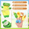60 Pcs Finger Puppets Set - 19 Different Stuffed Animal Finger Puppets Bulk Easter Egg Hunt Filler for Storytelling, Role Playing, Teaching, and Easter Gifts view 4