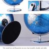 Globe Classic Blue World Globe with Stainless Steel Non-Slip Base Bracket Seven Continents Four Oceans Desk Globe Classroom Globe Globe for Decor view 4