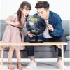 OLOTU Globe Newest World Globe Glowing World Globe 3D Raised Relief Topographic Geo Globe with Ar and Black Wooden Base Hd Map Globe for Decor view 4
