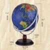 Globe Blue Ocean Illuminates The World's Globe 7.8 -inch Or 11.8 -inch Children and Adult Geographical Geographical Globe Home Decoration Globe for Decor view 2