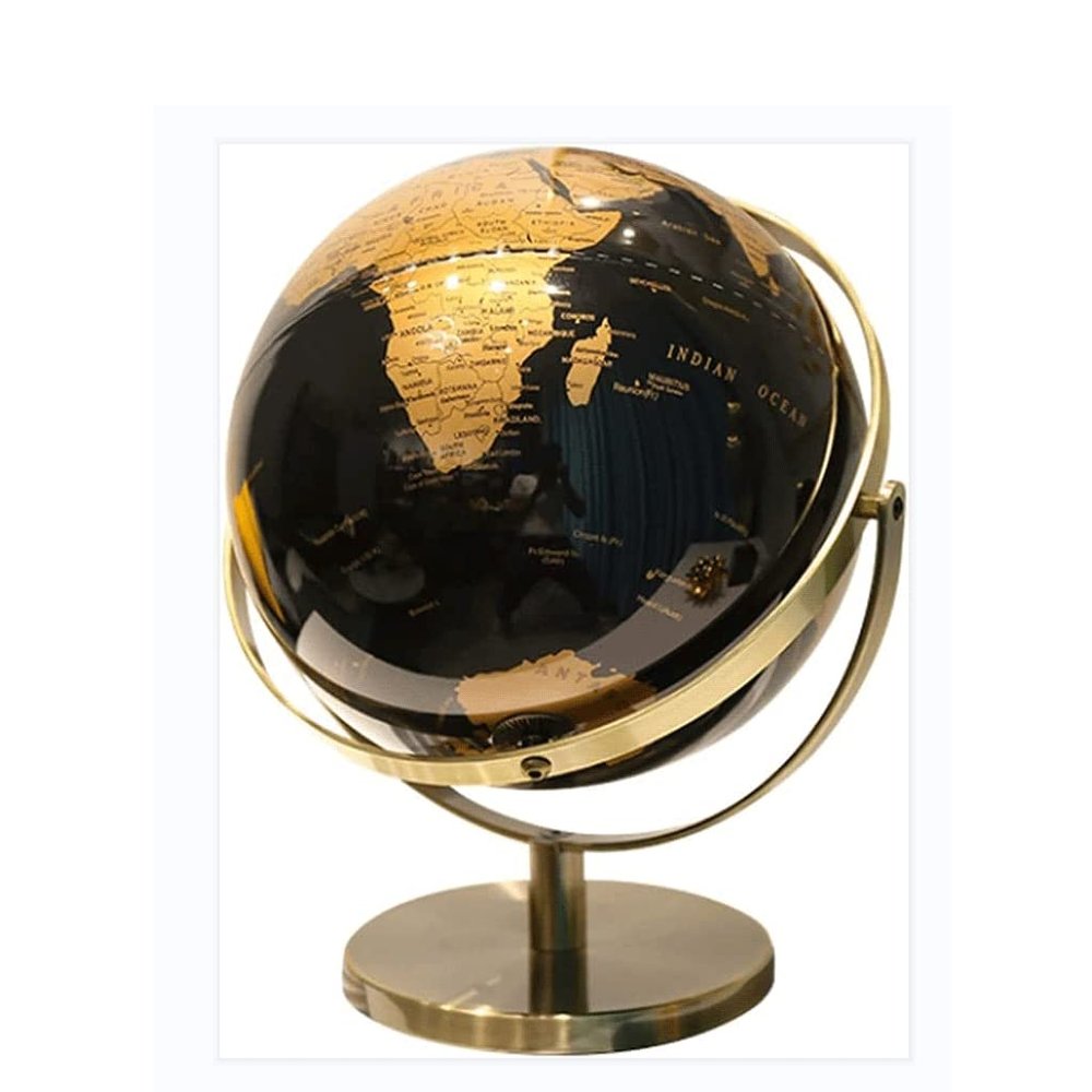 Globe Retro Classic World Globe Educational Globe Retro Mini Globe Geographic Globe Office Desktop Globe with Alloy Base 5.5 Inch Globe for Decor