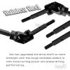 hopsupRC Stainless Steel Rear Drive Shaft CVD & Front Axles Upgrades Part for 1/10 Slash 2WD VXL/Rustler 2WD VXL/Stampede 2WD VXL/Hoss 2WD VXL (Upgrades More Powerful) Black view 3