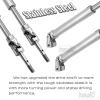 hopsupRC Stainless Steel Rear Drive Shaft CVD & Front Axles Upgrades Part for 1/10 Slash 2WD VXL/Rustler 2WD VXL/Stampede 2WD VXL/Hoss 2WD VXL (Upgrades More Powerful) Silver view 3