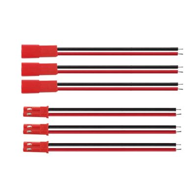 ZXMJYHK Wire Connector Adapter JST 2 Pin Male & Female Cable Connector JST 2P Wire Plug Jack Connectors for LED Lamp Strip RC BEC Battery DIY FPV Drone (Color : 10cm, Size : 1pair)