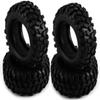 96mm RC Off Road Climbing Car Tires,WONFAST 4PCS RC Crawler Rubber Tires 1.9 inch Wheels Tyres Set for 1:10 RC Rock Crawler Car for Axial SCX10 D90 TF2 MST Tamiya TRX-4 Parts view 2