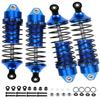 hopsupRC Full Alloy Big Bore RC Shocks Absorber Damper Upgrades Part for 1/10 Slash/Stampede/Rustler/Rally/Hoss VXL 4X4 2WD,4PCS Front Rear Assembled Full Metal Shocks,Replace 5862,Navy Blue view 1