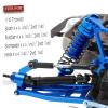 hopsupRC Full Alloy Big Bore RC Shocks Absorber Damper Upgrades Part for 1/10 Slash/Stampede/Rustler/Rally/Hoss VXL 4X4 2WD,4PCS Front Rear Assembled Full Metal Shocks,Replace 5862,Navy Blue view 2