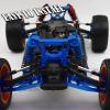 hopsupRC Full Alloy Big Bore RC Shocks Absorber Damper Upgrades Part for 1/10 Slash/Stampede/Rustler/Rally/Hoss VXL 4X4 2WD,4PCS Front Rear Assembled Full Metal Shocks,Replace 5862,Navy Blue view 4