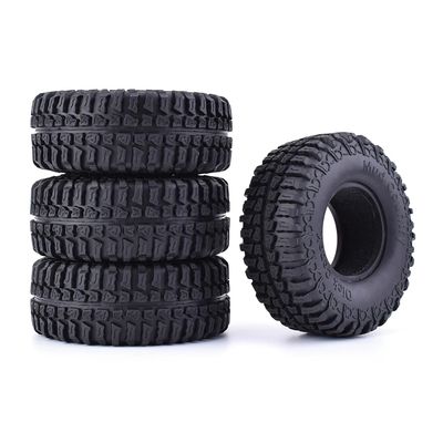 WONFAST 4PCS RC Crawler 100mm Rubber Tires 1.9 inch Wheels Tyres Set for 1:10 RC Rock Crawler Car for Axial SCX10 D90 TF2 Tamiya TRX-4 Parts