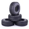 WONFAST 4PCS RC Crawler 100mm Rubber Tires 1.9 inch Wheels Tyres Set for 1:10 RC Rock Crawler Car for Axial SCX10 D90 TF2 Tamiya TRX-4 Parts view 2
