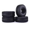WONFAST 4PCS RC Crawler 100mm Rubber Tires 1.9 inch Wheels Tyres Set for 1:10 RC Rock Crawler Car for Axial SCX10 D90 TF2 Tamiya TRX-4 Parts view 3
