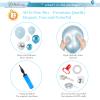 101PCS Blue and White Birthday Party Decorations for Men Baby Boys Kids,3D Foil Happy Birthday Banner Balloons+White Blue Confetti Metallic Balloons Garland Arch Kit+Pump+Complete Accessories view 3