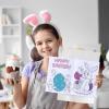 24 Pcs Easter Coloring Books with 24 Stacking Crayons for Kids Party Favors Easter Holiday Activity Books Rainbow Crayons Easter Egg Basket Stuffer Party Supplies for Kids School Classroom Activity view 4