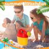 4 Packs Watering Can Garden Equipment Toy Sand Toys Interesting Plastic Watering Can Plant Garden Watering Can Toys Bath Toys for Girls and Boys Gardening Beach Tools, 3 Colors view 3