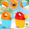 4 Packs Watering Can Garden Equipment Toy Sand Toys Interesting Plastic Watering Can Plant Garden Watering Can Toys Bath Toys for Girls and Boys Gardening Beach Tools, 3 Colors view 4