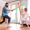 KEGOZ Light Saber for Kids, 3 Packs 3 Colors Light Sword with FX Sound (Motion Sensitive) and Glowing Handle, Expandable Light Sabers Set for Halloween Xmas Children's Day Gifts view 2