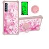 jioeuinly Case for TCL 20 Pro 5g Case Compatible with TCL 20 Pro 5g Phone Case Cover [with Tempered Glass Screen Protector][Hard PC + Soft Silicone][Ring Support] [Luminous Effect] YGF-MH view 1
